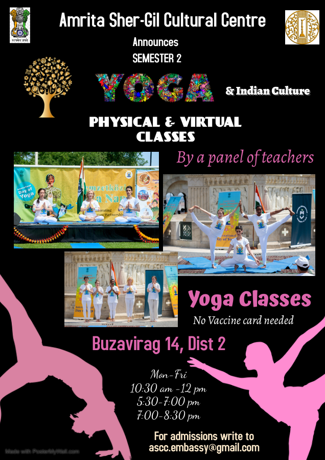 Jógaórák / jelenléti és online is - Yoga Course Physical/Hybrid Classes